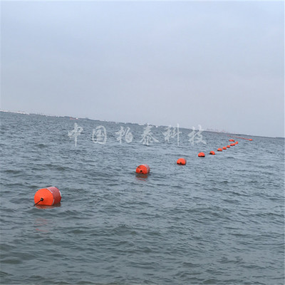 游泳场安全围栏网浮筒 海边拦鲨网浮球